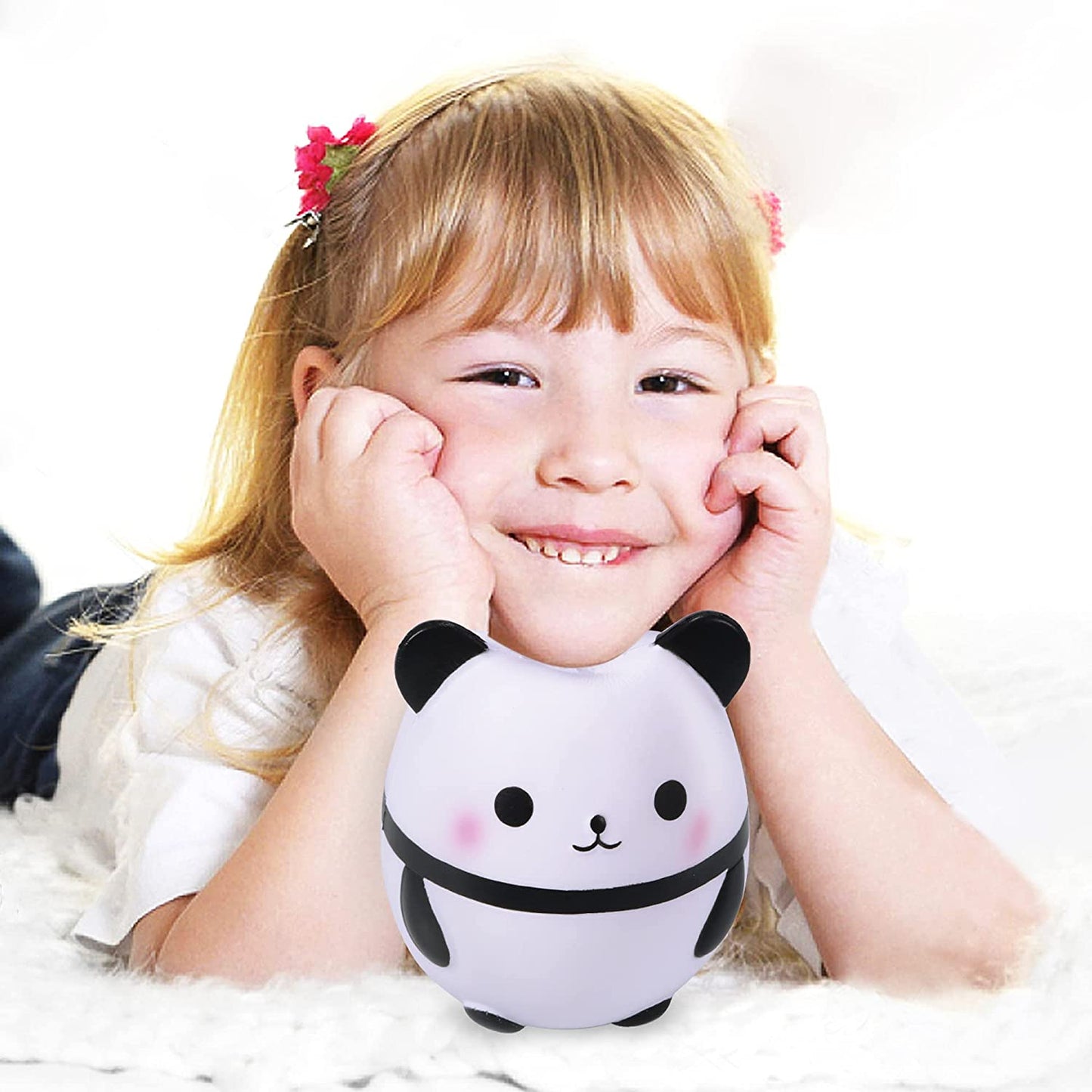 Squishy Panda Squishies Jumbo Slow Rising Squishies Lovely Stress Relief Squishies Toys for Kids and Adults 6.7'' Big Size .