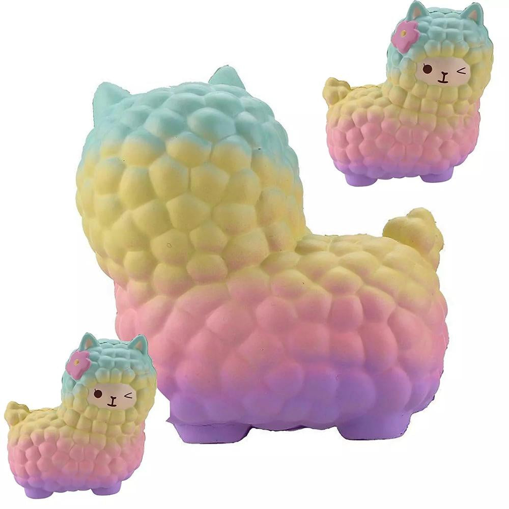 Jumbo Sheep Alpaca Squishy Cute Galaxy Slow Rising Animal Squishy Squish Wholesale Exquisite Kids Gift